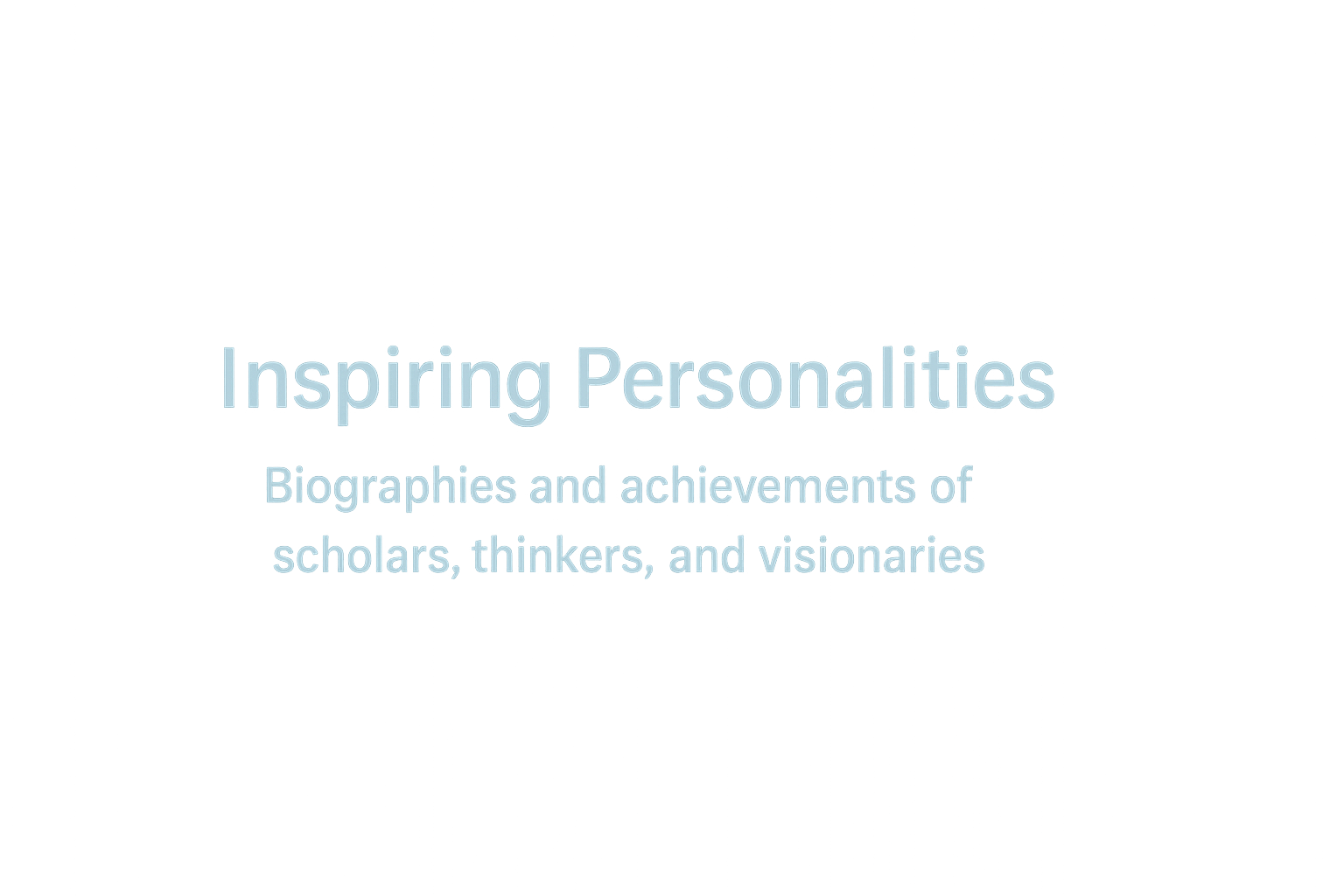 Inspiring Personalities